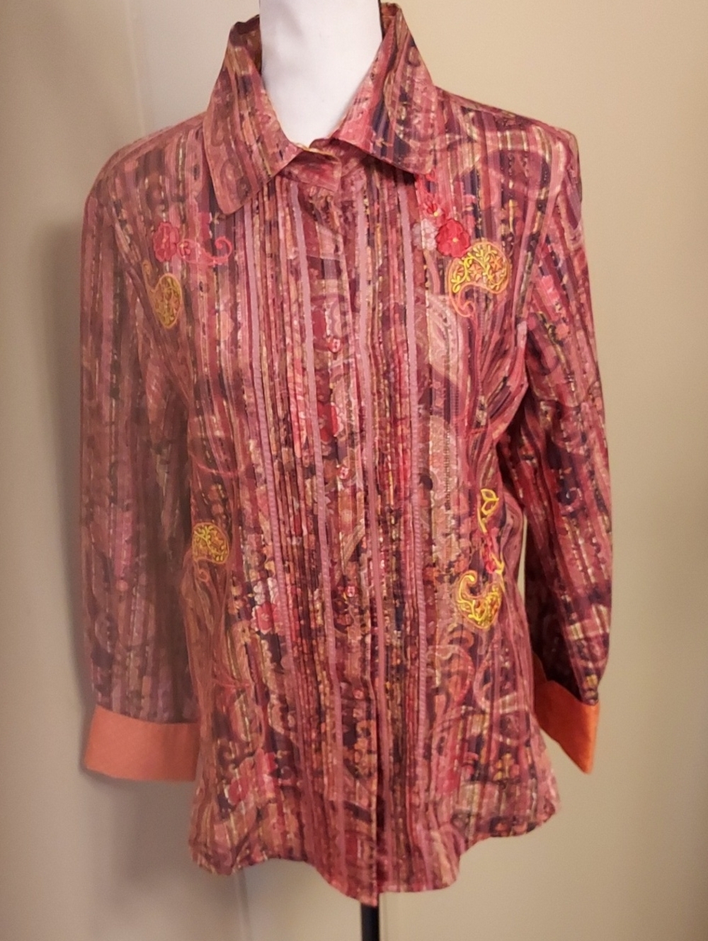 Robert Graham Multicolor Striped Button Down Shirt